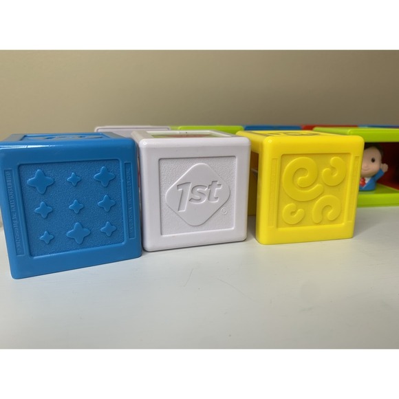 Safety 1st Stack n Play Cubikals Lot of 12 Blocks for Play and Learning - Picture 6 of 8